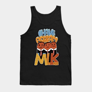 Dr Martin Luther King I Have a Dream Quotes in Colorful Doodle Tank Top